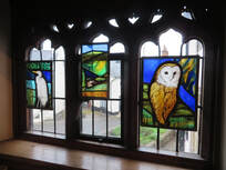 Slide show. Stained glass by Clare Maryan-Green.